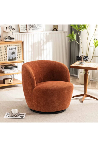 homejoyz كرسي ميستيك جروف – قماش بوكليه برتقالي