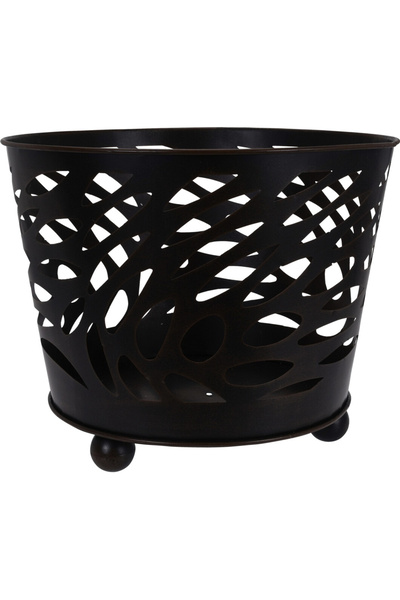 Ambiance șemineu exterior, metal, 35x45 cm, negru