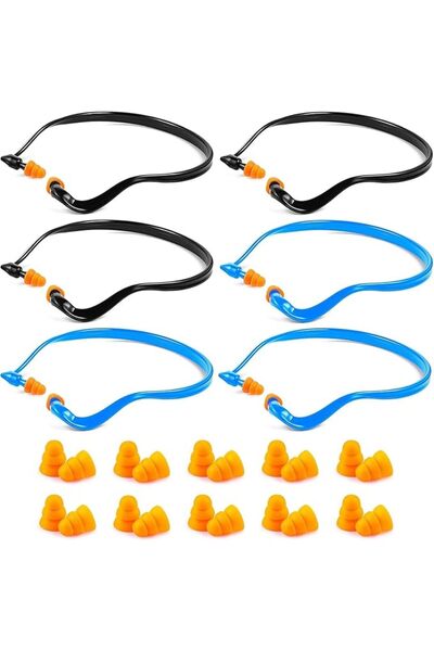 Arabest سدادات أذن مطاطية، سدادات أذن مطاطية من السيليكون لحماية السمع (16 زوجًا)