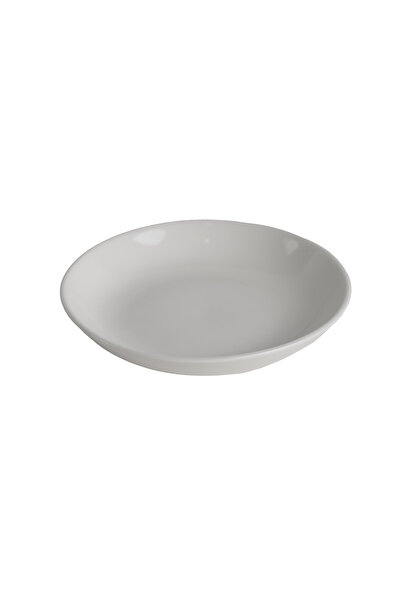 SQUALO Round porcelain plate – white color, 12 cm