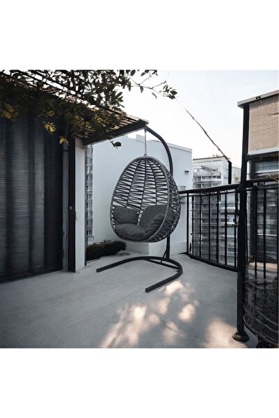 FYAQA HOME Armut Salıncak Tek Kişilik Makrome İp Salıncak