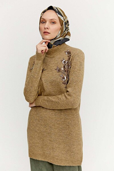 Setrms Çiçek Motif Triko Tunik