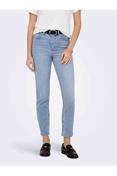 ONLY Straight-Fit jeans ONLEMILY Hohe Taille Gerade geschnitten Jeans