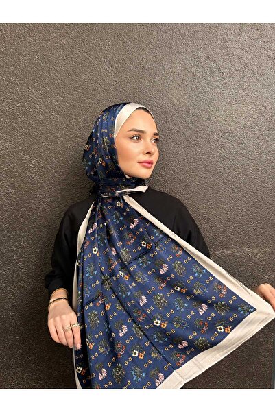 tomrisboutique شال حجاب فاخر من الحرير الفوال بنمط H مقاس 70 × 180 سم