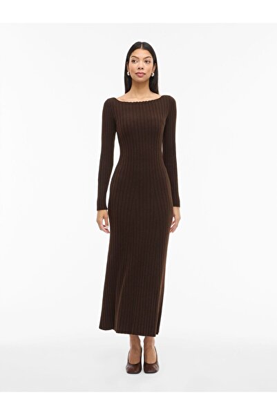 VILA Strickkleid VILUCCA Maxi