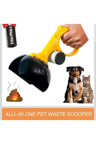 MİANNA Evcil Hayvan Dışkı Toplama Aparatı (KIRMIZI)