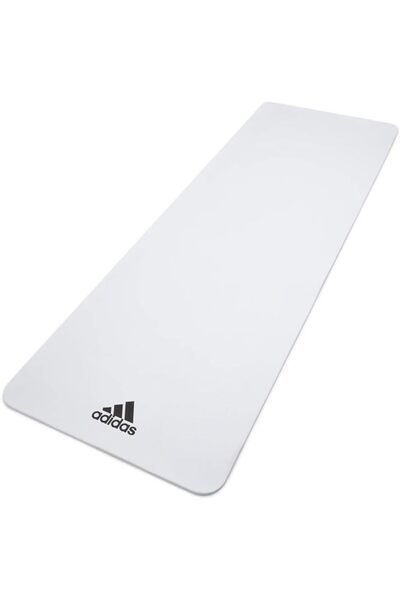 adidas 8mm Non-Slip Yoga Mat White Extra Cushion Mat for Yoga, Pilates & Home Exercise