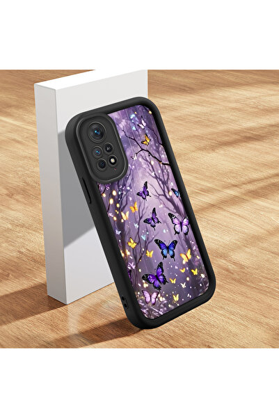 Hontinga حافظة هاتف Xiaomi Redmi Note 11 Pro 4G متوافقة مع مجموعة الفراشة من ...