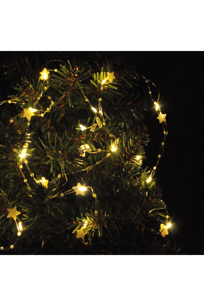 DODOMAR Χριστουγεννιάτικο διακοσμητικό φωτιστικό LED 3 μέτρων με αστέρια και ...