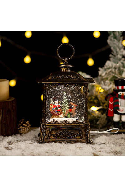 Generic Christmas Vintage Lanterns: Illuminate Your Holiday Decor (Filled with Water & Music)
