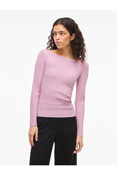 VILA Strickoberteil VILUCCA U-Boot-Ausschnitt