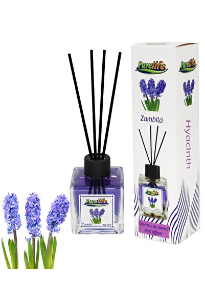 PureLife MERT Purelife room freshener with sticks, 120 ml, Hyacinth