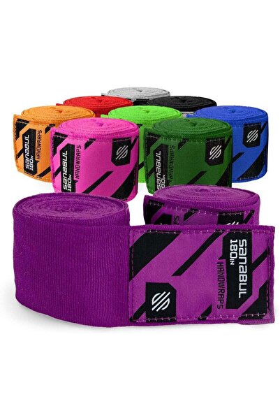 Sanabul ضمادات يد مرنة احترافية بطول 180 بوصة (أرجواني، 180 بوصة)