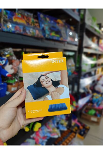 Intex Şişme Seyahat Yastığı - Kadife Yüzeyli Konforlu Boyun ve Baş Desteği 43...