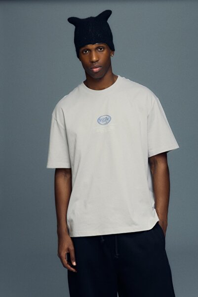 Bershka Kısa kollu baskılı tişört