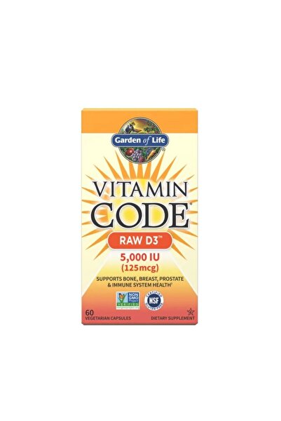 GARDEN OF LIFE Vitamin Code RAW D3 5000 UI (125 mcg) 60 capsule -