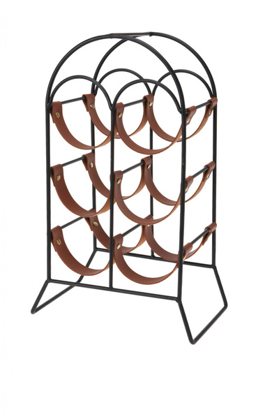 Koopman Suport pentru sticle de vin Home&Styling Collection, metalic, 25x15x4...