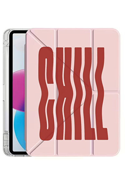 Cekuonline Apple iPad Air 11 2025 M3 Kılıf Desenli Uyku Modlu Kalem Bölmeli S...