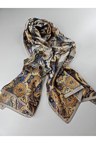 tomrisboutique شال حريري فاخر من الفوال، حجاب، وشاح، شال بنمط عرقي، 70 × 180 سم