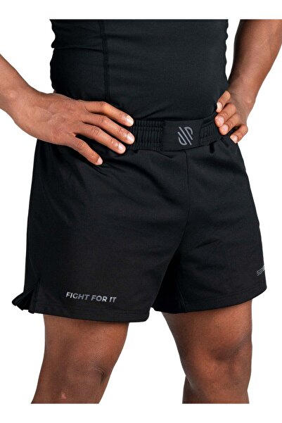 Sanabul شورتات قتالية رجالية من موديل زيرو 5، أسود/رمادي داكن، مقاس صغير