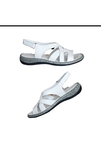 HAŞİM Hakiki Deri Kadın Günlük Sandalet