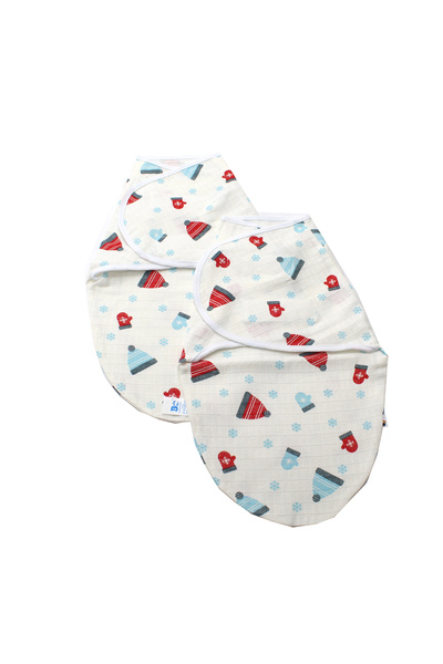 BalticBebe Set 2 buc Sistem de Infasare, BalticBebe, Bumbac,Caciulita, Museli...