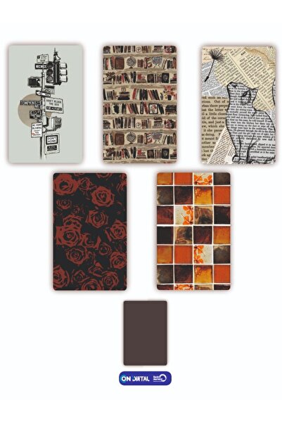 ON DİJİTAL BASKI MERKEZİ Kedi Temalı 5 Adet Buzdolabı Magnet Seti