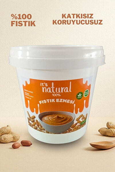 it's Natural %100 Fıstık Ezmesi 1 KG Katkısız Şekersiz