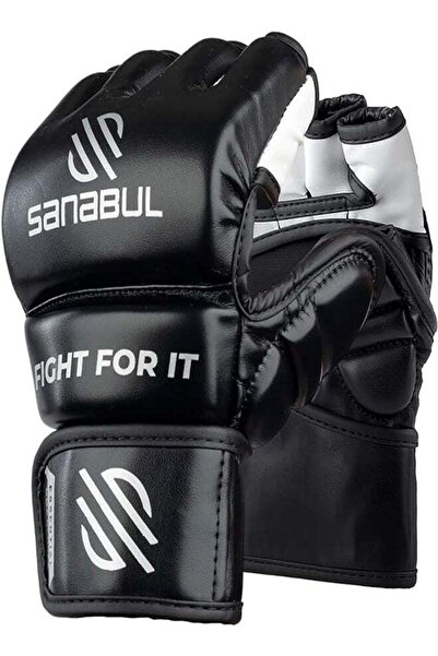 Sanabul قفازات فنون القتال المختلطة الأساسية للرجال والنساء (فضي معدني، مقاس ...