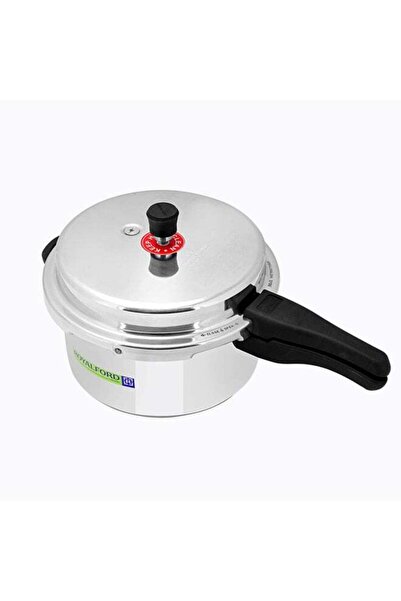ROYALFORD Aluminium Induction Base Heavy-Duty Pressure Cooker With Lid SILVER...