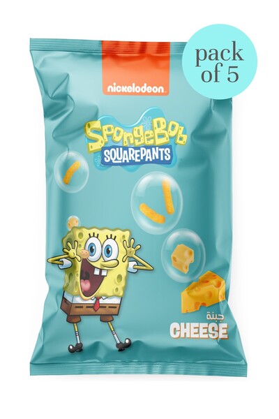 PROLİFE سبونج بوب سكوير بانتس بنكهة الجبن، 5 قطع، وزن كل قطعة 25 غرام