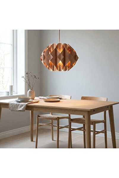 Mylamp Nova Geometrik Origami Sarkıt Avize Bakır 40x28 cm