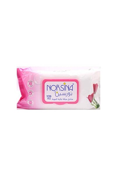 Norsin مناديل مبللة عالية الجودة، 120 قطعة