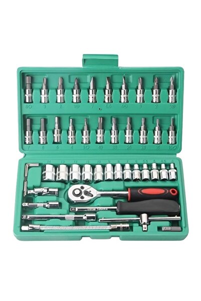 OEM Socket wrench set, 46 pieces, 23x12x4 cm