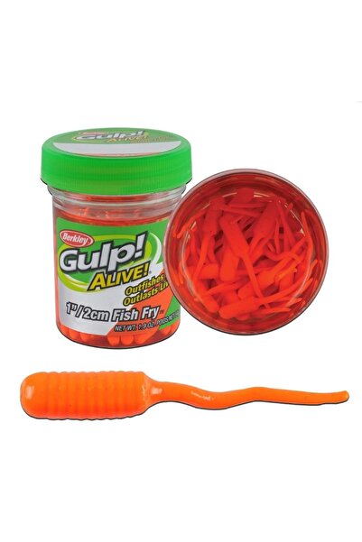 BERKLEY Gulp Alive Fish Fry 2CM FLUORESCENTNA NARANČASTA