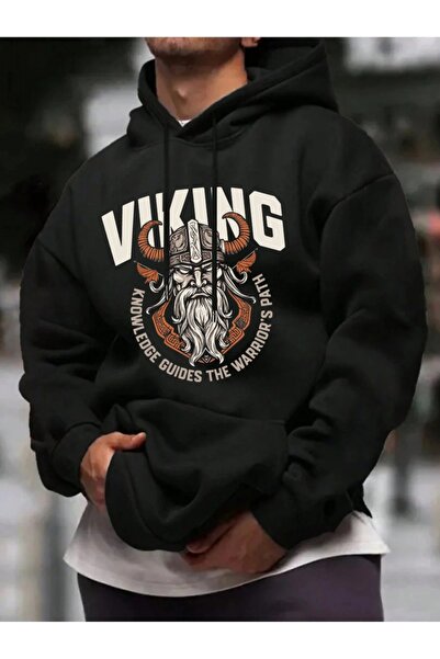 ship master Motocicletă Route 66 pentru bărbați cu imprimeu cu glugă Swea tricou - Model de iarnă în stil motociclist vintage