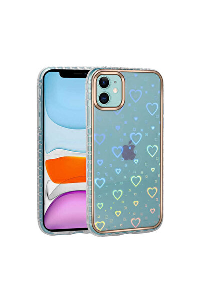 Sionel حافظة SNEL شفافة ولامعة ومزخرفة متوافقة مع هاتف iPhone 11-NO4