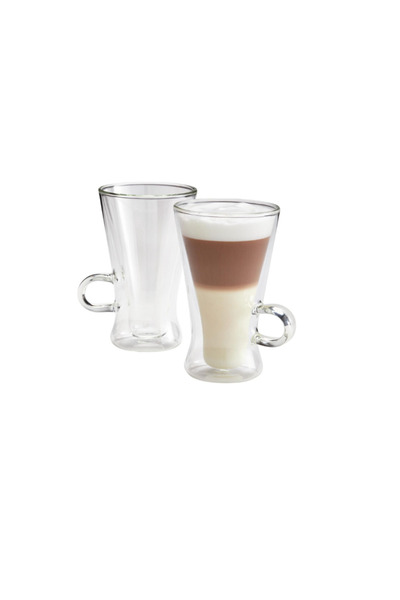 JUDGE Set de 2 cești latte macchiato, sticlă borosilicată, 11x13,5 cm, 320 ml...