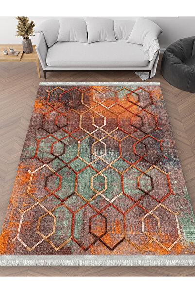 Destek Halı MD-0041H – Makinede yıkanabilir, Kaymaz taban, Dijital baskı halı