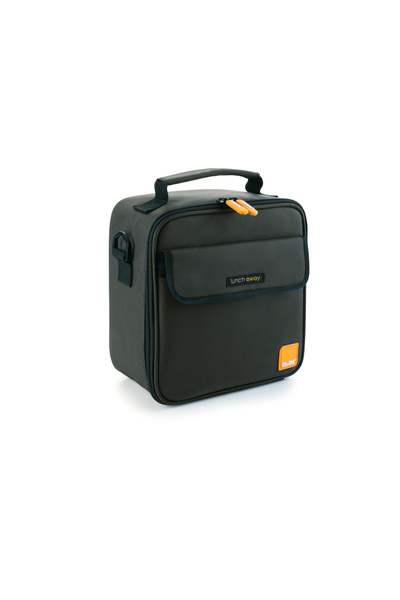 iBiLi Set of insulated lunch bags and two lunch boxes Ibili-Lunch away, polyester, 21x12x22 cm, black