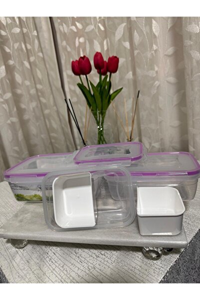 Plastard 3-Piece Microwave Oven Safe Air, Odor-Proof 2.6 L Fresh Box Storage ...