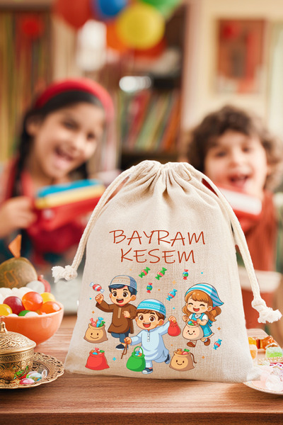 ÇANTAPAK حقيبة مكافآت خاصة بعيد الفطر / حقيبة مكافآت العيد 15×20 (قطعة واحدة)...