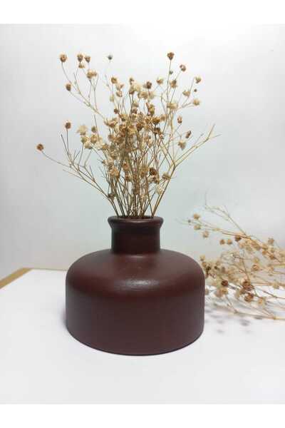 emilysamy مزهرية بتصميم أنيق بلون ذهبي عتيق، توضع على الطاولة أو طاولة القهوة، إكسسوار ديكور