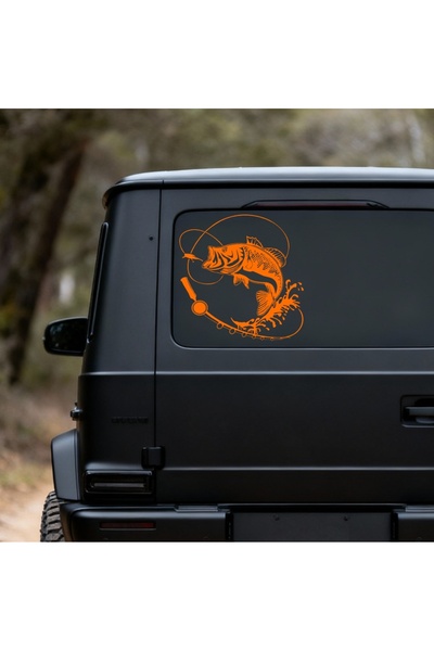 StickITsibiu Fishing Therapy – Autocolant Auto 4×4 Off-Road – Dimensiuni 65x64cm.