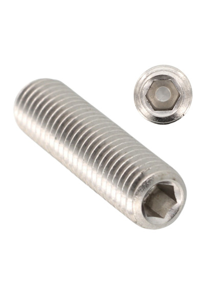 Admira Systems Set de 500 de știfturi filetate DIN 913 ISO 4026, hexagon, vârf plat, M4 x 5 mm