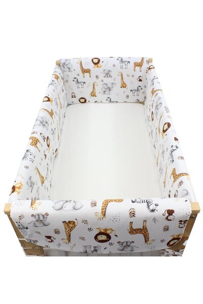 PRICHINDEL Set bară de protecție pentru pătuț Maxi, Prichindel, Giraffa, 120x...