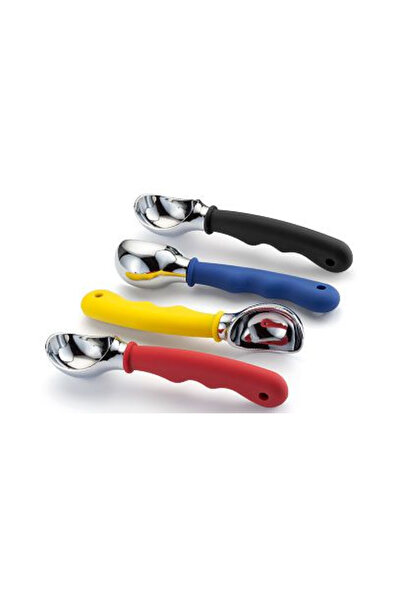 STELLAR Set de 4 lingurițe pentru înghețată, oțel inoxidabil, 17 cm, multicolore