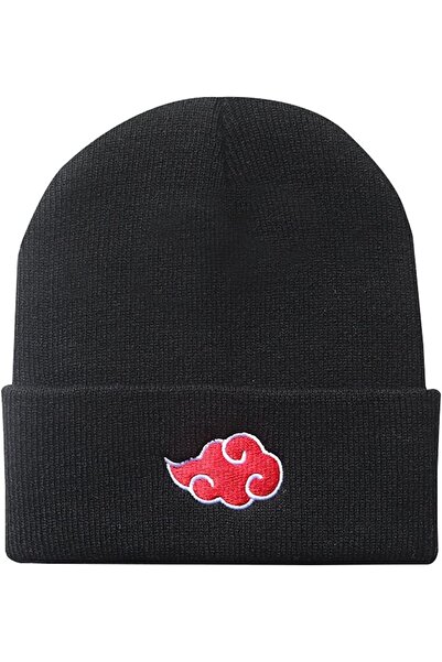 FG KONNİCHİWA Anime Naruto Shippuden: Akatsuki Clouds Beanie