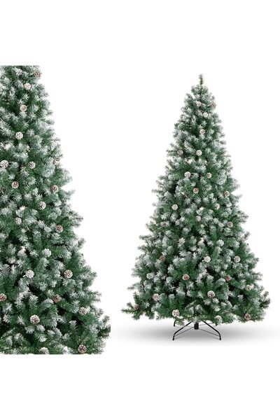 Generic شجرة عيد الميلاد الاصطناعية بطول 180 سم (6 أقدام)، مع حامل قابل للطي لتزيين المنزل والمكتب والحفلات الداخلية