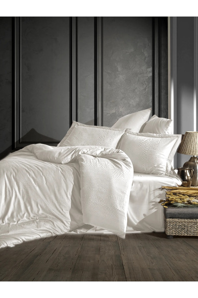Şaheser Home Collection طقم غطاء لحاف من قماش الجاكار القطني من أوستن، 100% ق...